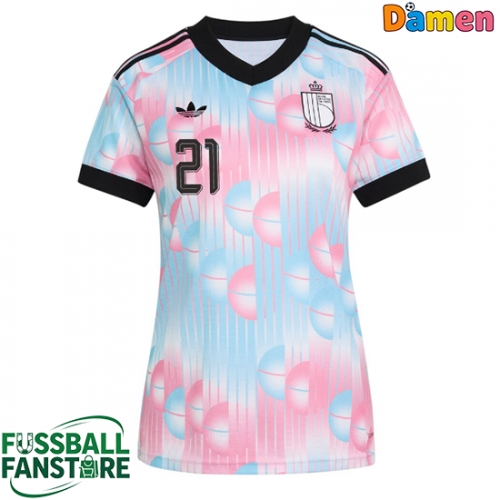 Belgien Timothy Castagne #21 Replik Auswärtstrikot Damen WM 2026 Kurzarm